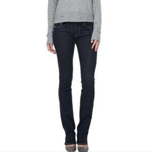 Rag & Bone Stiletto Boot Cut Jeans in Drk Rinse 24 Tall